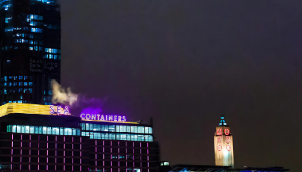 Exterior Lighting of the Iconic Sea Containers Building