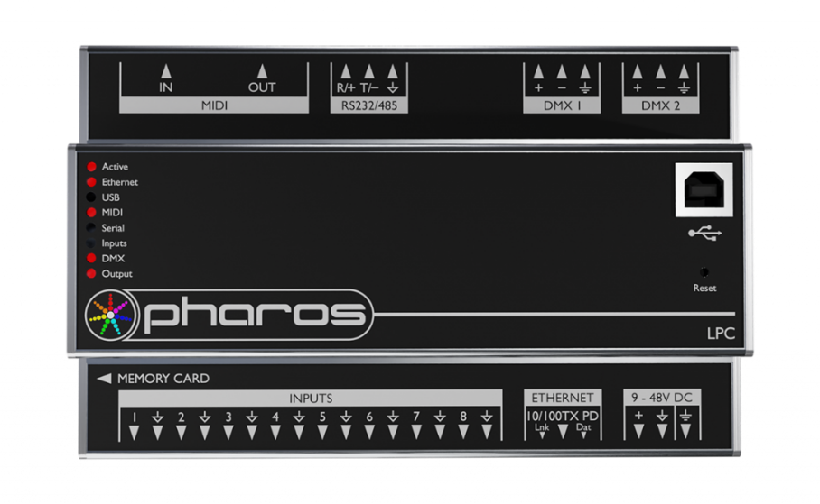 Pharos LPC2 - Designer Lighting Playback Controller 2 (1,024 channels DMX/eDMX)